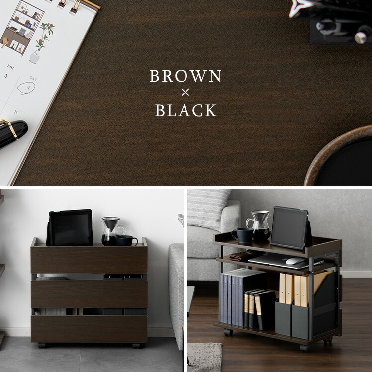 楽天市場】サイドワゴン キャスター付き おしゃれ デスクワゴン