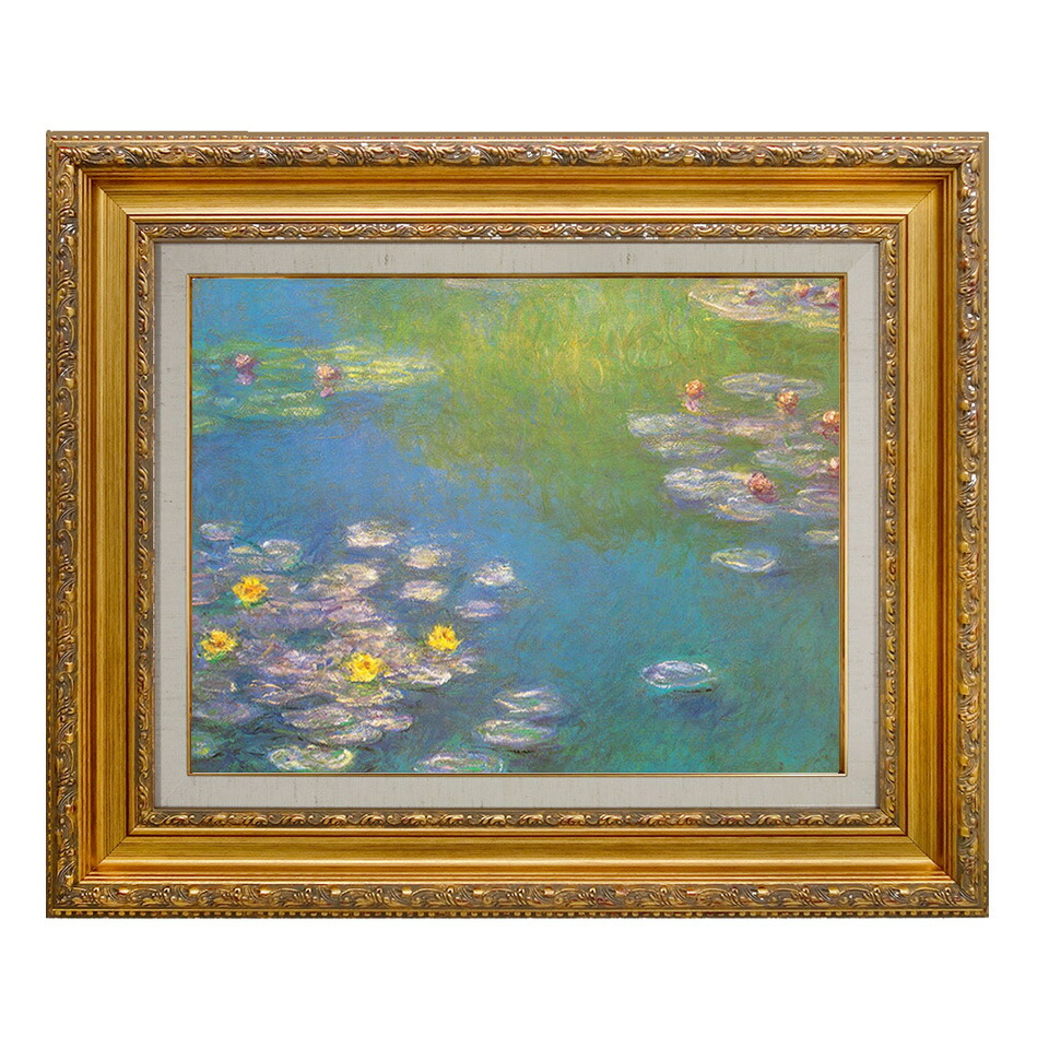 楽天市場】絵画 F6号 モネ ｢睡蓮（1908年）｣ 複製画 額入り 世界の名画