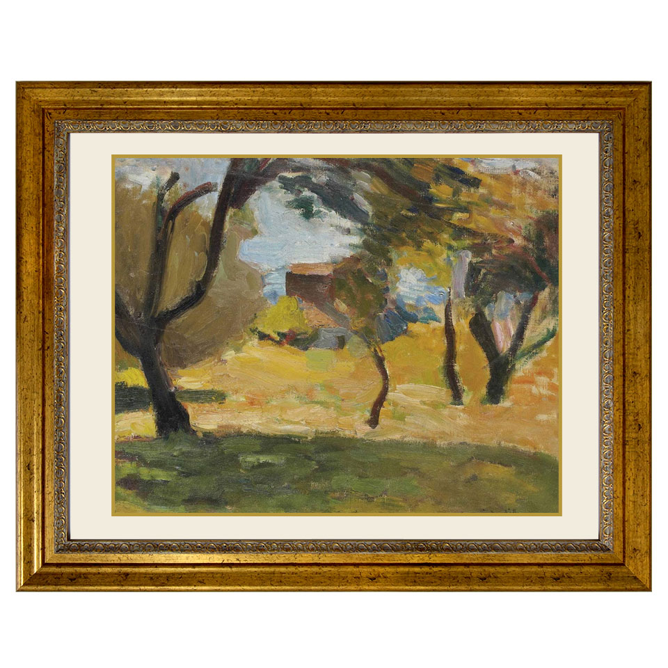 楽天市場】＊ マティス「コルシカ島の風景」複製画 キャンバスに