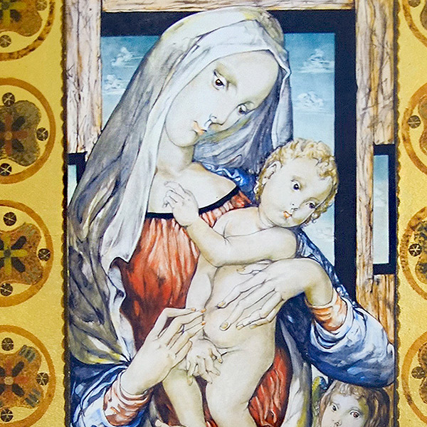 楽天市場】藤田嗣治 「聖母子」 ミクストメディア 版画 額付き 2020年