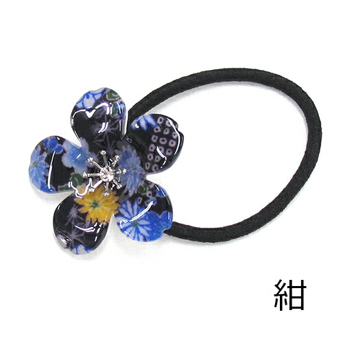 楽天市場】【送料無料】 ヘアゴム 桜クラウン 花 桜 大人っぽい 和柄