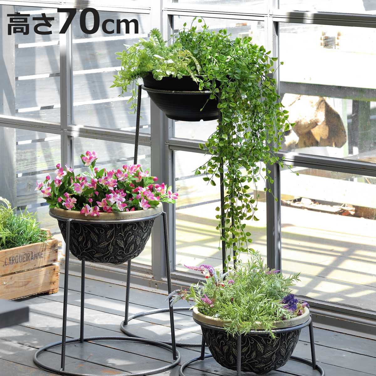 楽天市場】プランター 大型（カラーシルバー）（ガーデニング・農業