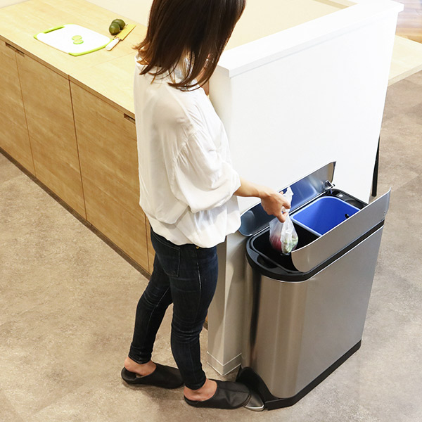 楽天市場】正規品 ゴミ箱 シンプルヒューマン 分別 ペダル式 ふた付き