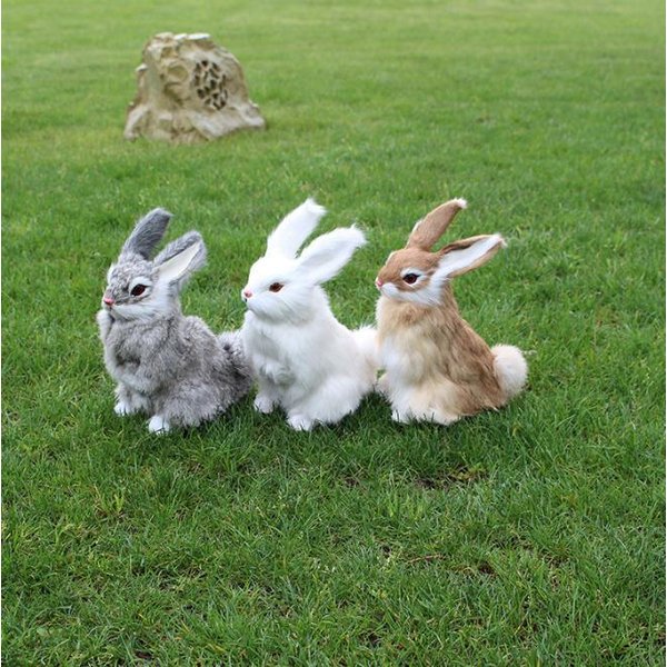 楽天市場】リアルなウサギぬいぐるみ ラビットファー イースターバニー