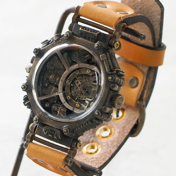 楽天市場】KS（ケーエス） 手作り腕時計 スチームパンク “EXTAGON