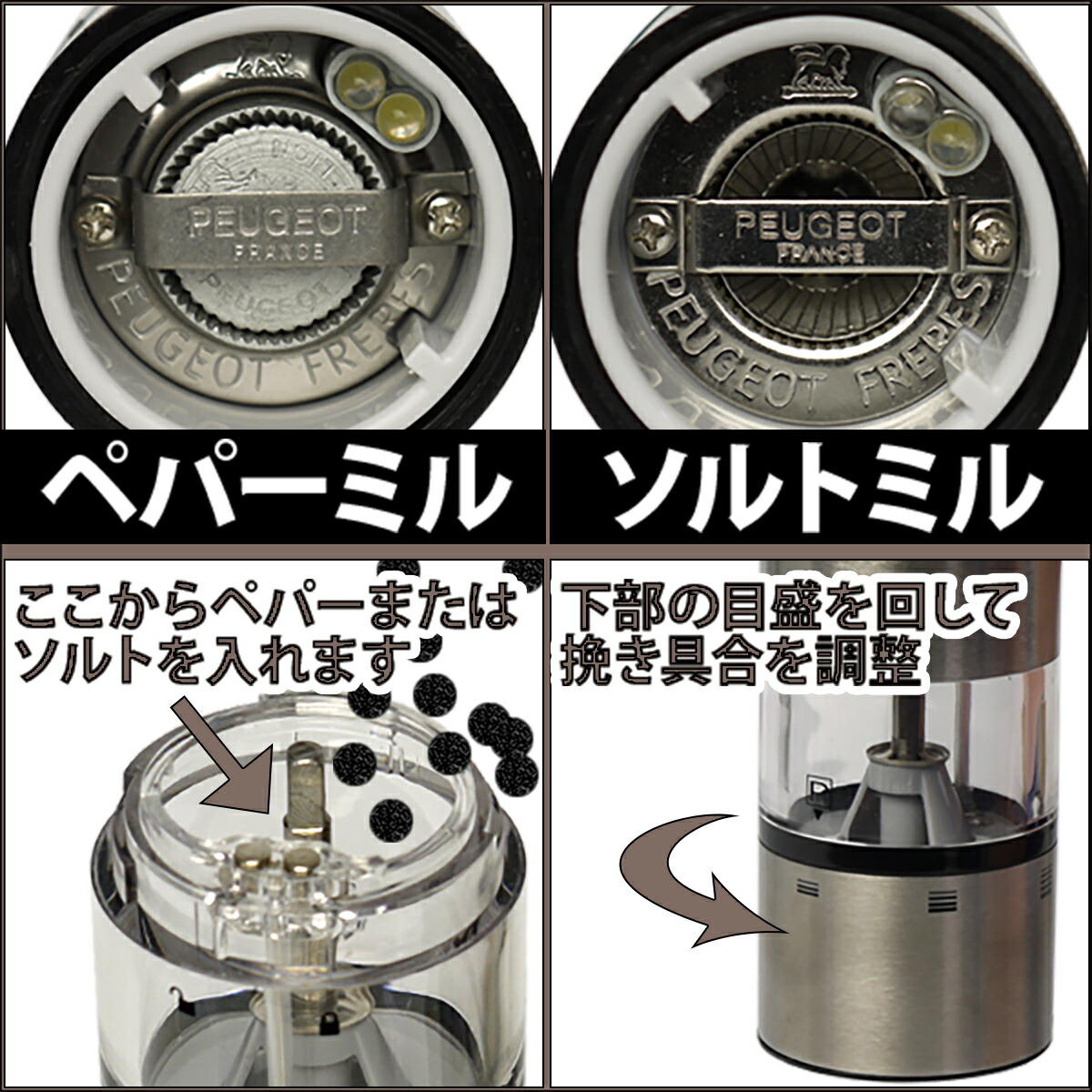 楽天市場】【クーポン4種あり】PEUGEOT（プジョー） 電動ペッパーミル