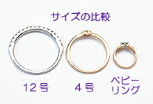 楽天市場】【送料無料／刻印可能】可愛いベビーリング(Baby Ring／極小