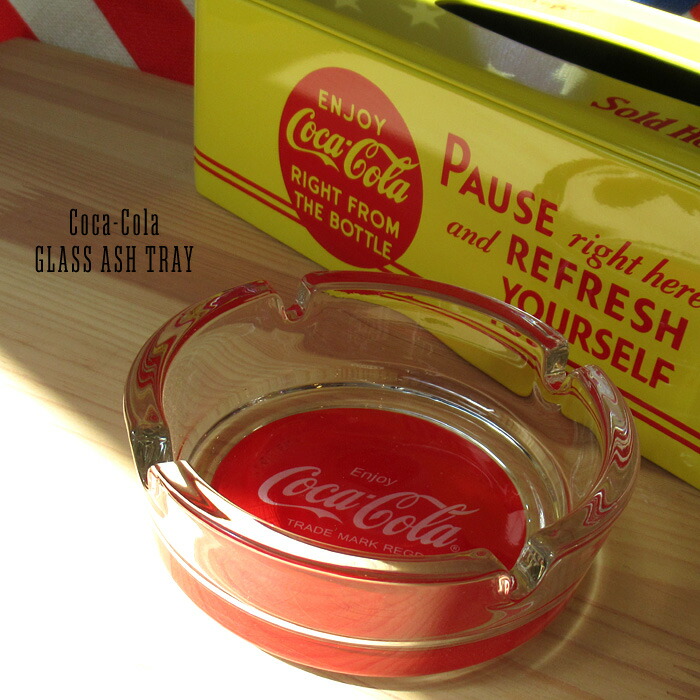 楽天市場】灰皿 コカコーラ ガラス灰皿 喫煙グッズ たばこ インテリア