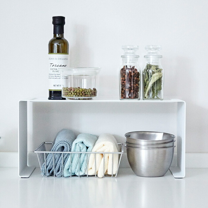 楽天市場】【楽天1位】 [ キッチンスチール コの字ラック タワー 2個