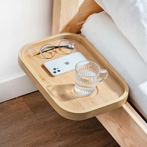 楽天市場】ベッドサイドシェルフ 天然竹 サイドテーブル 幅38.5cm ミニ