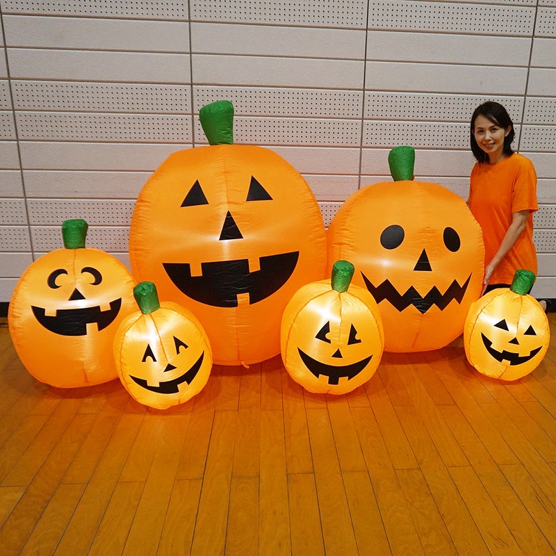 楽天市場】ハロウィンエア装飾 エアブロー ワイドパンプキン W230cm