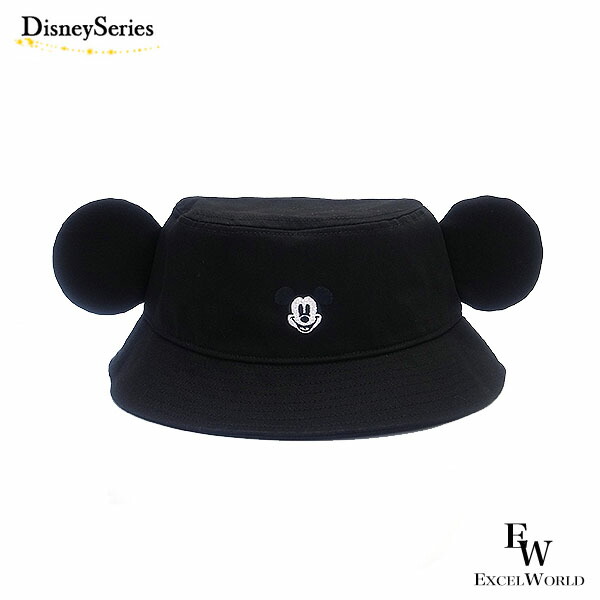 楽天市場】ハット ミッキー ブラック 帽子 バケットハット バケハ
