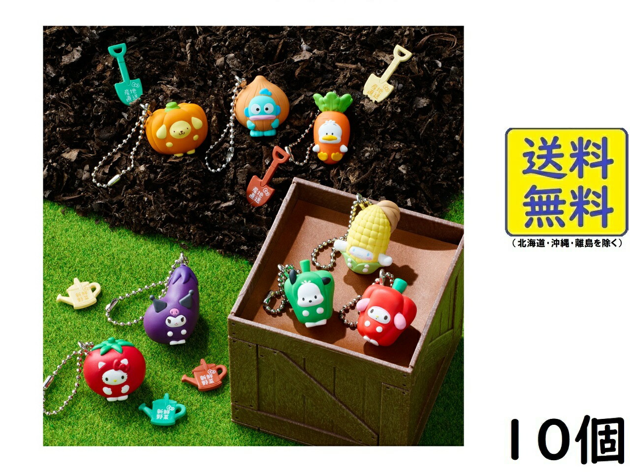 楽天市場】サンリオキャラクターズ ベジタブルビスケット＆チャーム 10