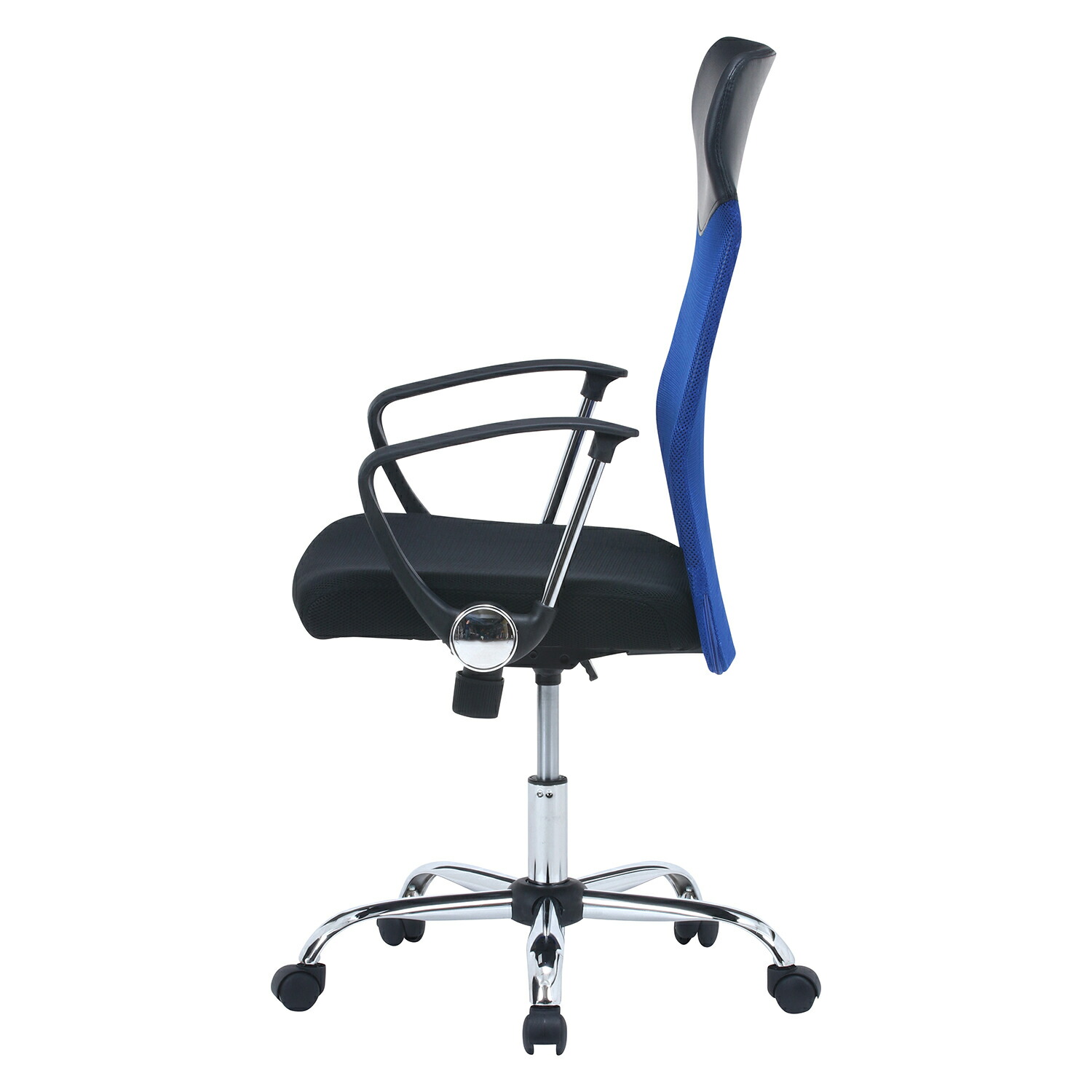 楽天市場】【不二貿易】メッシュハイバックチェアー HF-98BL ブルー