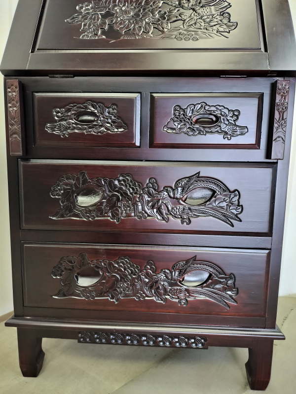 楽天市場】アジアン家具 アンティーク調 ライティングビューロー