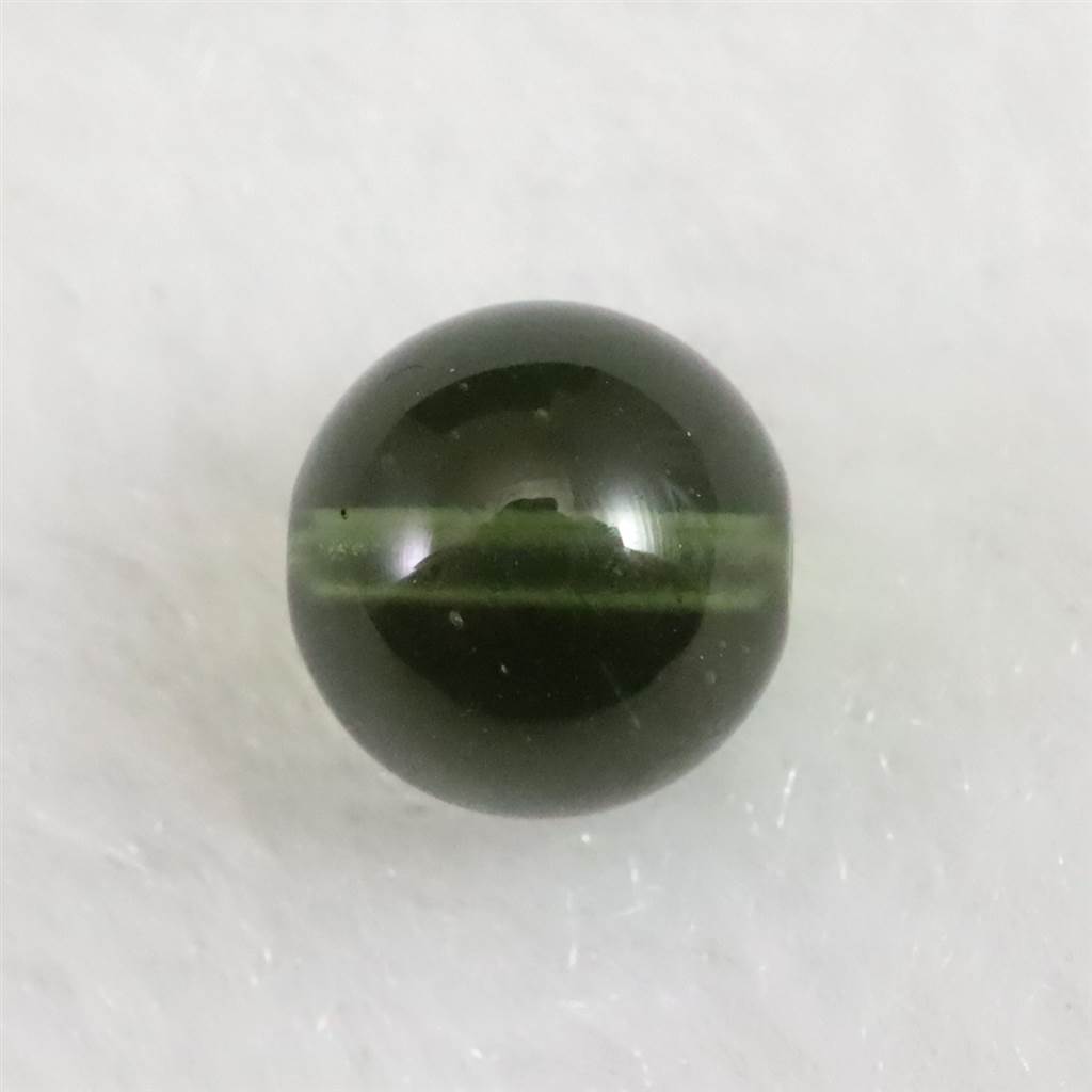 楽天市場】モルダバイトビーズ 8mm （1粒・現物） 鑑別済 3.57ct