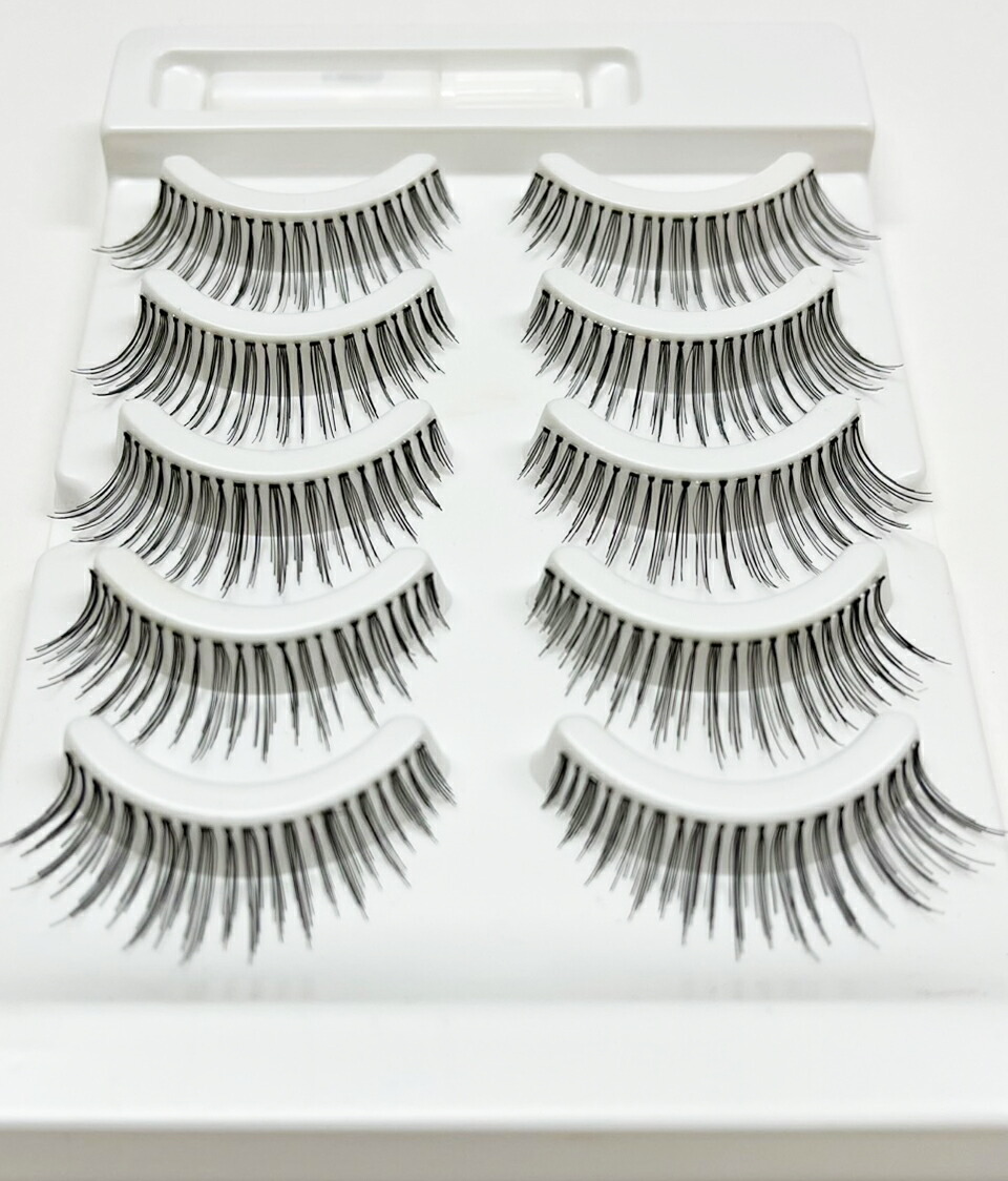 楽天市場】まつげパーマ 練習用 人毛 つけまつげ5ペア ラッシュリフト