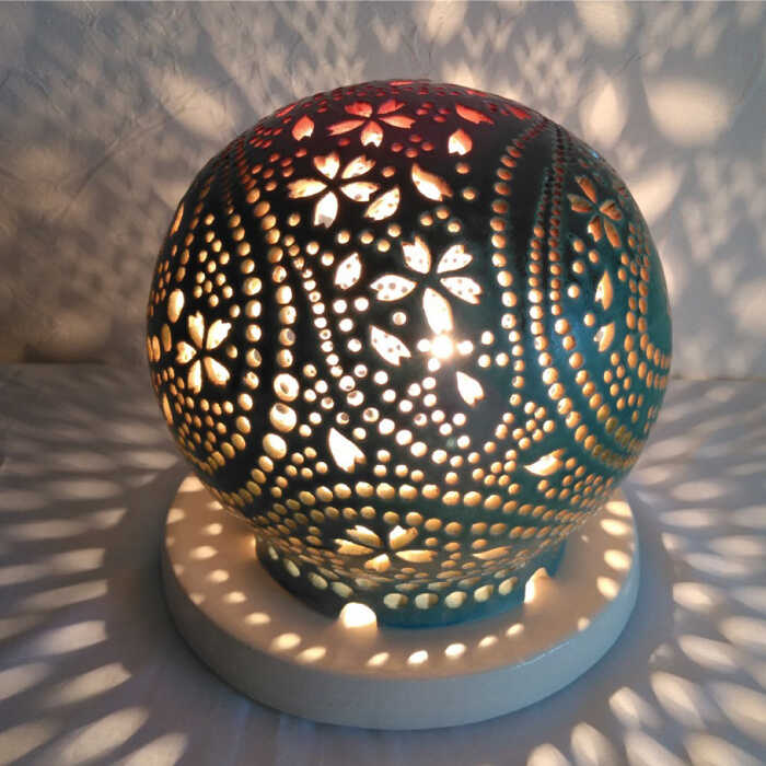 楽天市場】【ふるさと納税】陶器のランプシェード『桜満開』 手作り