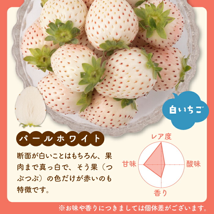 楽天市場】【ふるさと納税】希少 白いちご「パールホワイト」220g×4