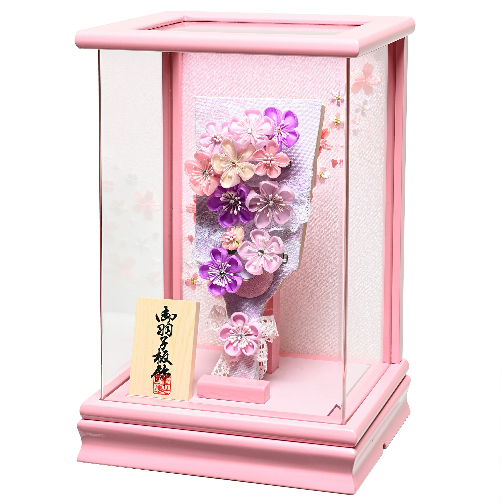 楽天市場】【羽子板】【羽子板盾飾】7号夢花つまみ細工羽子板パール