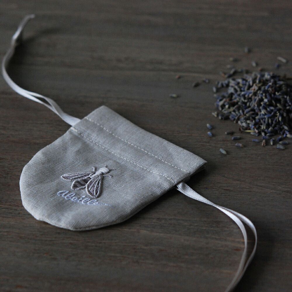 楽天市場】ラベンダー サシェ 巾着 刺繍 2色 / リネン GIORI アロマ