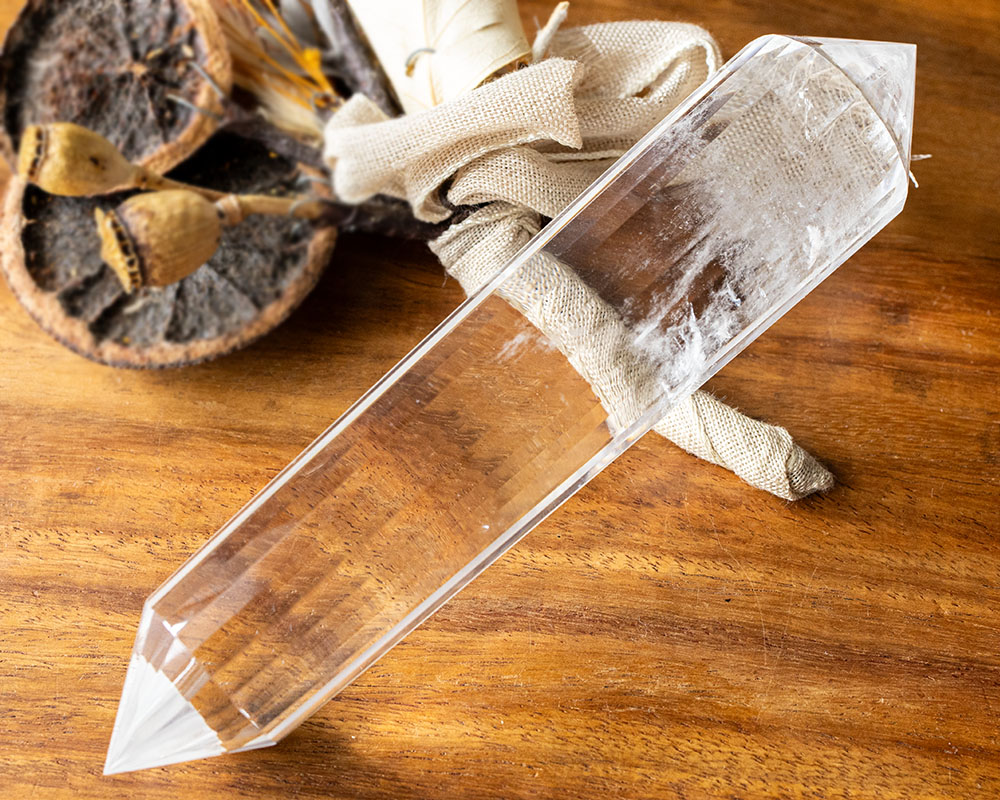 楽天市場】一点物 水晶 最大級 ヴォーゲルワンド 約154mm 約231g