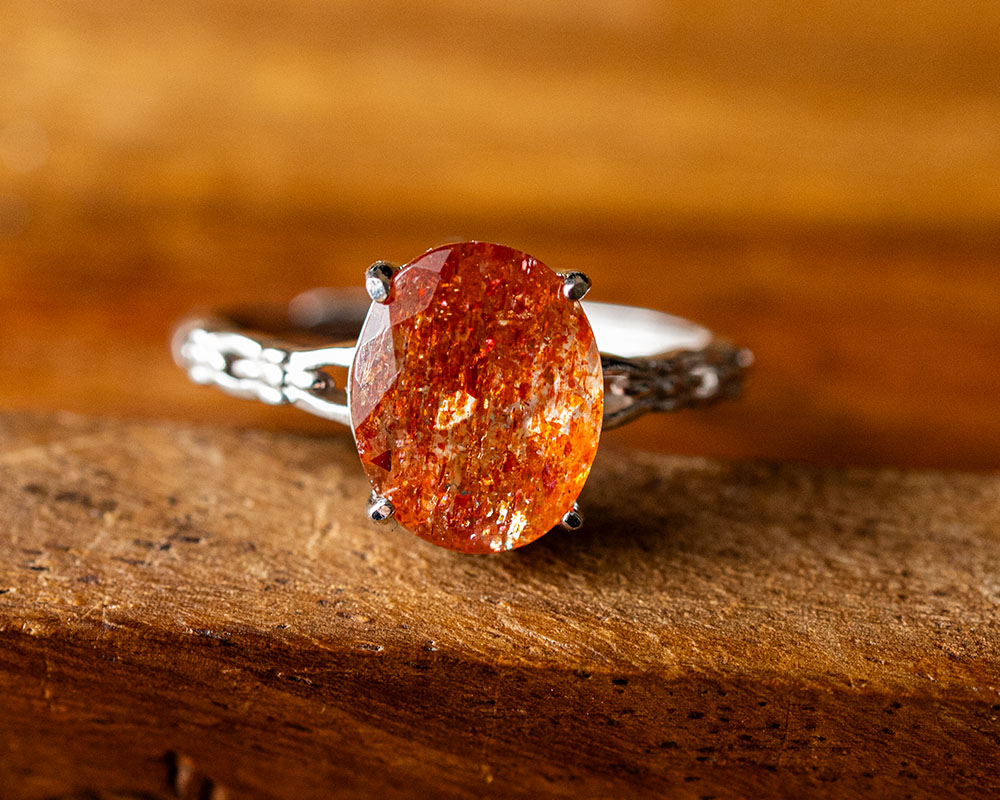 楽天市場】選べる ハイクォリティー 宝石質 サンストーン リング