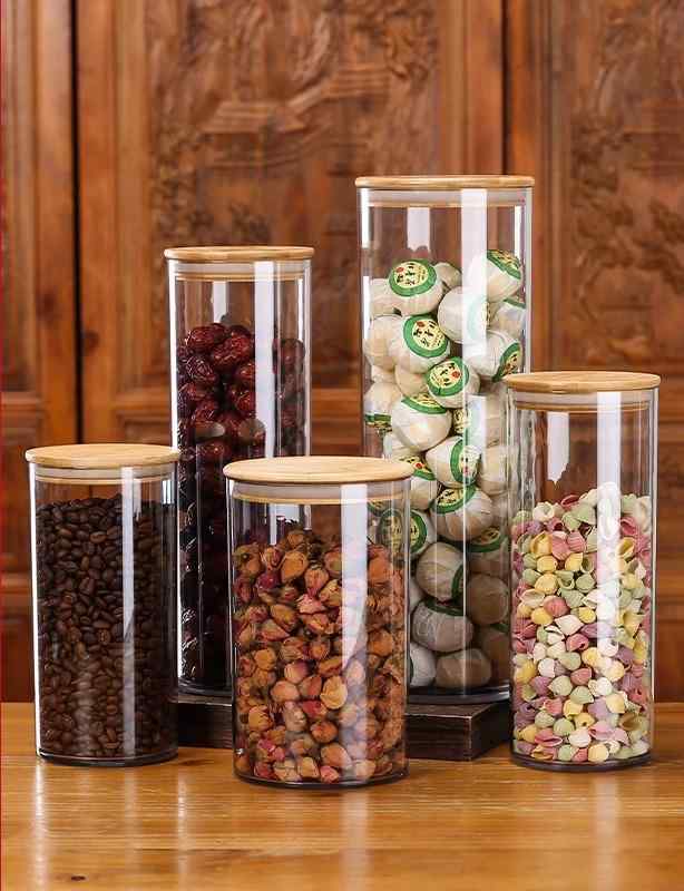 楽天市場】保存容器 プラスチック 密封 ボトル 竹 カバー ふた 収納