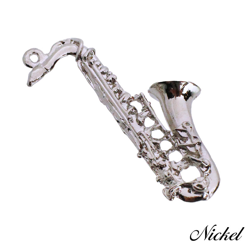 楽天市場】チャーム 楽器 サックス ペンダントトップ キーホルダー 2個