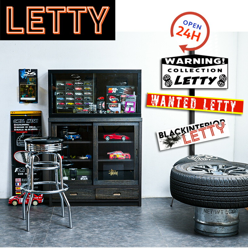 楽天市場】【Letty】レティ ハイグロスブラックガラスショーケース 幅