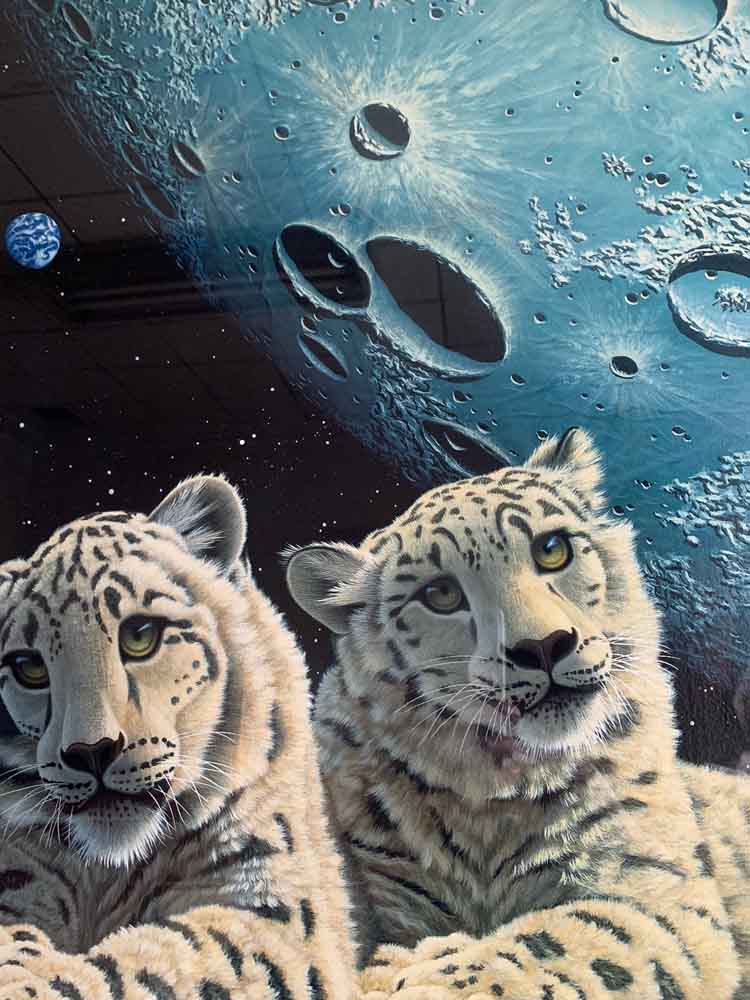 楽天市場】絵画 シムシメール ツインレパード 版画／シルクスクリーン