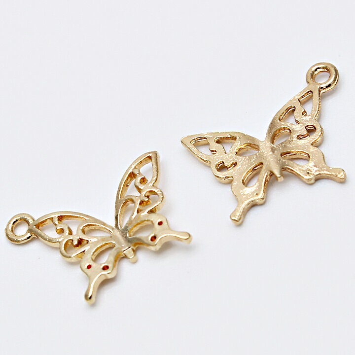 楽天市場】アゲハ蝶の透かしチャーム 10個 /メタルチャーム メタル