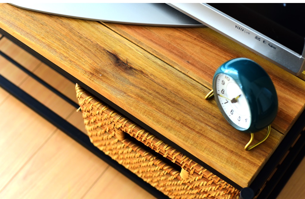 楽天市場】アイアンウッド アカシア テレビラック 幅110.5cm TV台