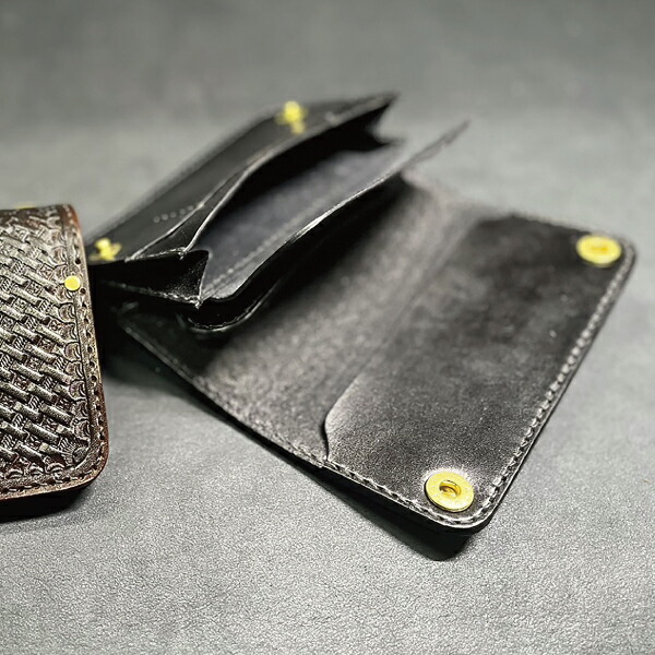 楽天市場】バスケット柄 トラッカーウォレット スタンピング アイアン