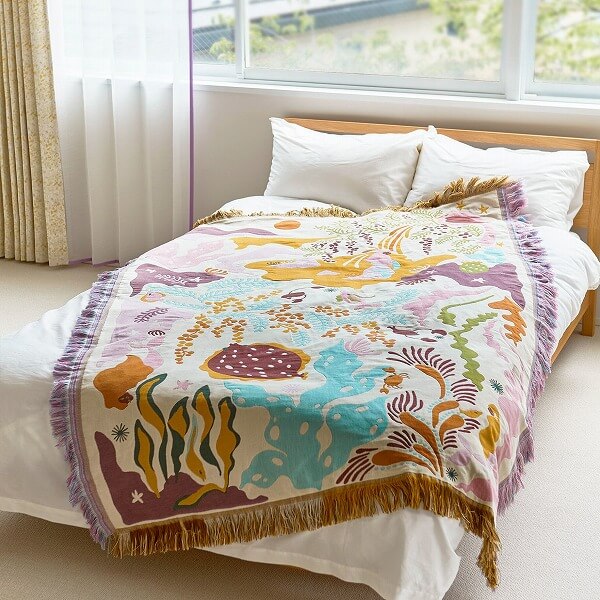 楽天市場】ブランケット ひざ掛け 137x198cm 日本製 オールシーズン