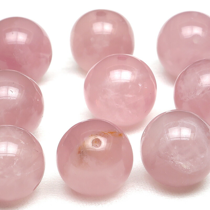 楽天市場】【粒販売】マダガスカル産 ディープローズクォーツ 丸玉