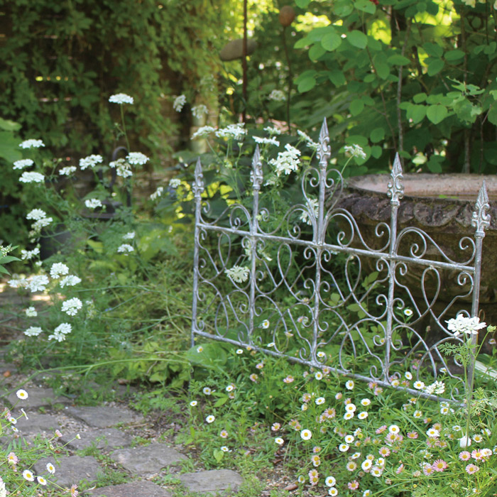 楽天市場】フェンス 屋外 花壇 アイアンフェンス ガーデンフェンス