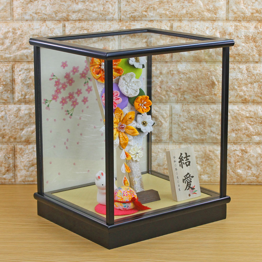 楽天市場】羽子板 初正月 ケース入り(8号 摘み細工 つまみ細工 羽子板