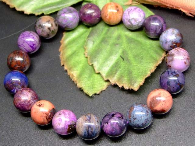 楽天市場】65632 スギライト 10mm 5A ブレスレット 内径17cm ポーチ