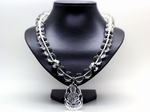 楽天市場】天然石 仏 ペンダント 水晶 16mm 銀彫り五本爪皇帝龍