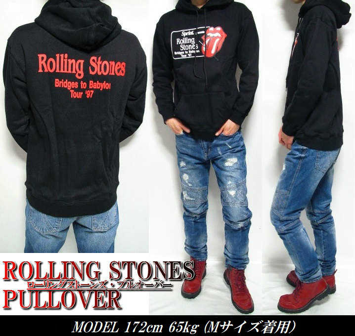 楽天市場】ローリングストーンズ パーカー メンズ 釘/ベロ バック