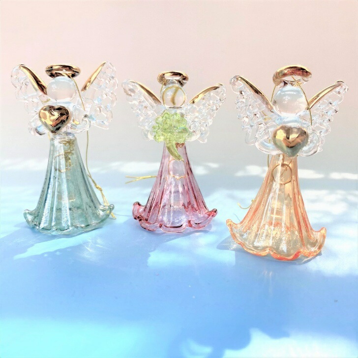 楽天市場】ガラス エンジェル オーナメントの通販