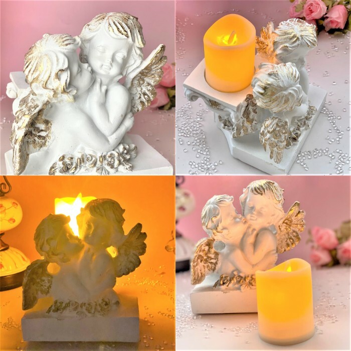 楽天市場】≪天使 置物＊天使雑貨＊エンジェル雑貨≫【LEDキャンドル