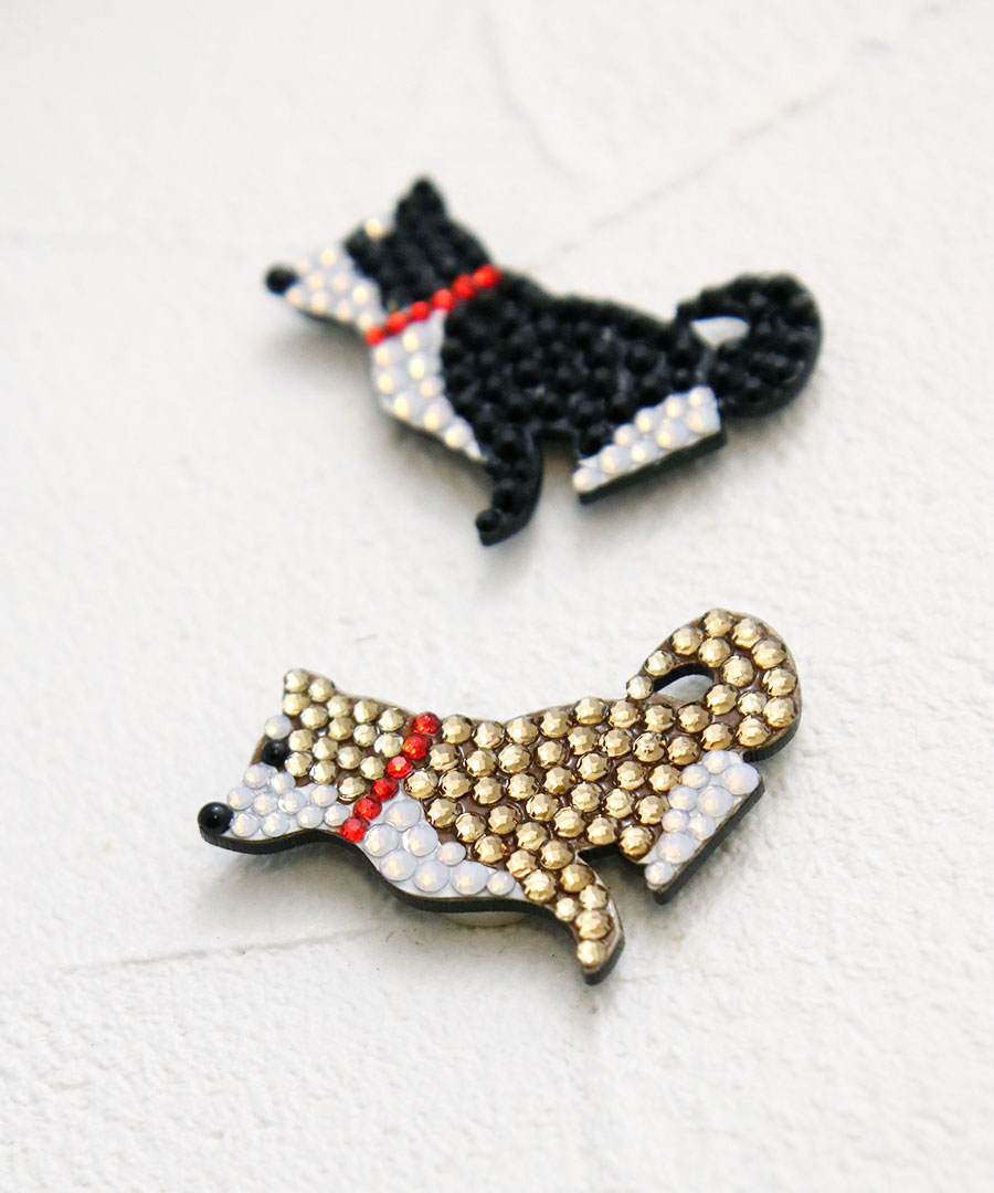 楽天市場】ブローチ マグネット 柴犬 犬 ドッグ 動物 可愛い 挟むだけ