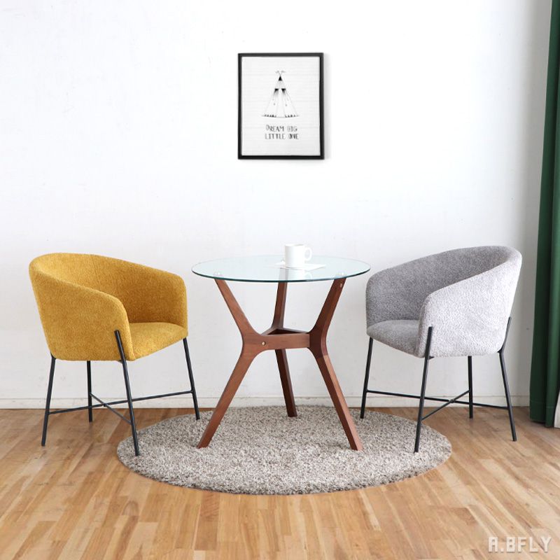 楽天市場】ダイニングチェア 北欧 1脚 ブラックスチール脚 ダイニング