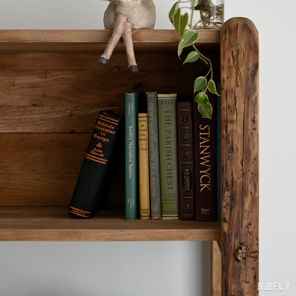 楽天市場】【最大6,000円クーポン配布中】ウッドラック 本棚 棚 古材