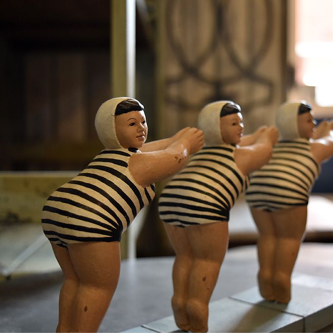 楽天市場】置物 ビーチマダム セット おもしろ雑貨 マリン雑貨 飾り 海