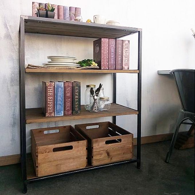 楽天市場】ラック シェルフ シンプル 本棚 飾り棚 ディスプレイ