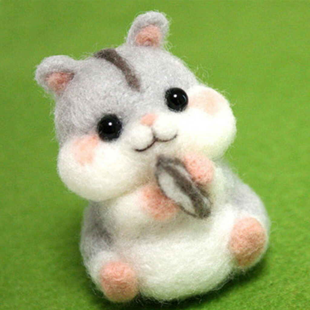 楽天市場】羊毛フェルト ウサギ ハムスター お正月 ひな祭り 初心者