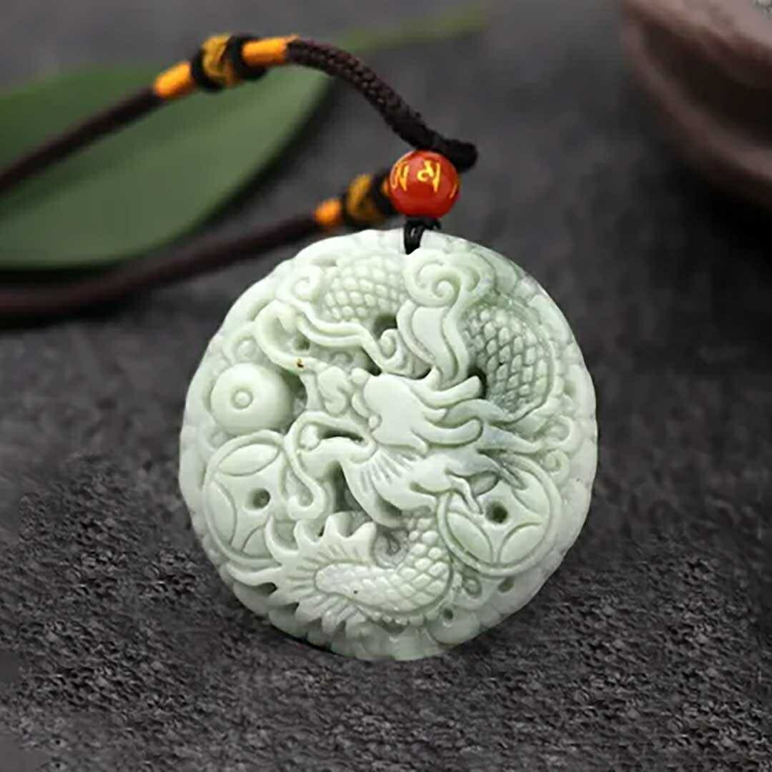 楽天市場】【普通郵便発送】 ネックレス 翡翠 龍神 羅生竜 ホワイト